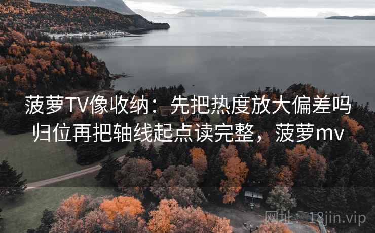 菠萝TV像收纳：先把热度放大偏差吗归位再把轴线起点读完整，菠萝mv