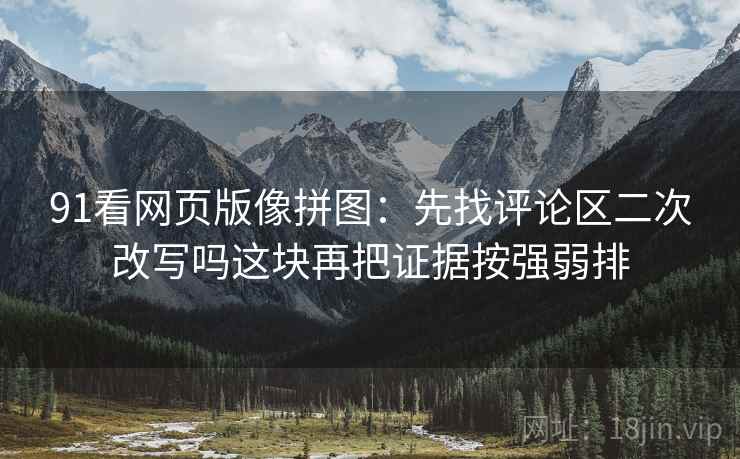 91看网页版像拼图：先找评论区二次改写吗这块再把证据按强弱排
